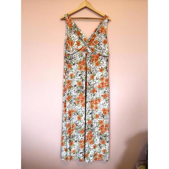 Linea Donatella Women’s Size Large Nightgown Floral Hawaiian Spring  Sleepwear​ - Picture 1 of 7
